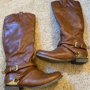 Aldo Women’s 8.5 Leather Blend Knee High Boots